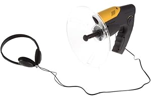 HEY! PLAY! Electronic Listening Device for Science Exploration and Toy Spy Kits - Kid's Hearing Dish with Headphones Included for Boys and Girls