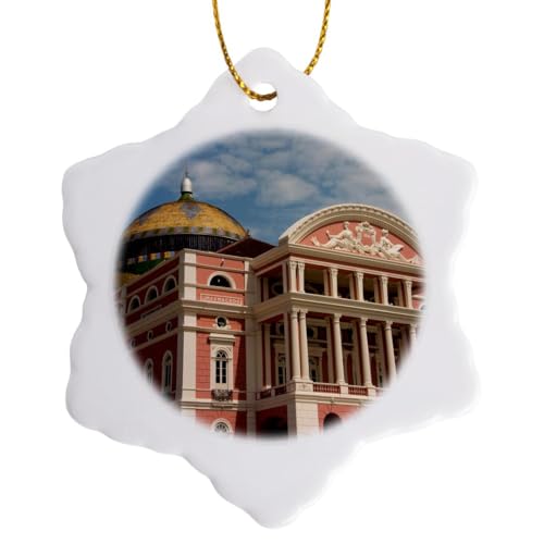 3dRose Brazil, Amazon, Manaus. Historic Manaus Opera House, Teatro Amazonas. 3…