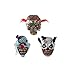 3PCS Scary Halloween Clown Mask with Hair Horror Halloween Party Clown Costume for Adults