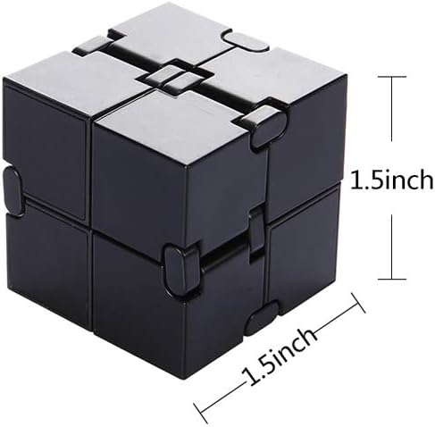 Infinity Cube Fidget Toy, Sensory Tool EDC Fidgeting Game for Kids and Adults, Cool Mini Gadget Best for Stress and Anxiety Relief and Kill Time, Unique Idea that is Light on the Fingers and Hands: Toys & Games