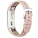Vancle For Fitbit Alta (HR) Band/Alta HR 2017 Leather Wristband Adjustable Replacement Accessories Strap with Buckle for Fitbit Alta (Pink)