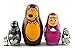 Matryoshka Matrioska Babuska Russian Nesting Wooden Doll Masha And Bear Matryoshika Babushka 5 Pcs Stacking Hand Painting Beautiful Nested Matriosjka Matrioska Matreshka Matrjoska Matroeska