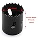 HJ Garden 5pcs 2 inch Desk Wire Cord Cable Grommets Hole Cover with Hole Saw Kit High Speed Bi-Metal Holesaw Drill Bits for Office PC Desk Cable Cord Organizer