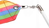 Surplex 10pcs 2m Rainbow Gymnastics Ribbon Wand Baton 200cm 30cm view 6
