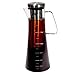 Handi Home Larger 43 Oz. Cold Brew Coffee Maker Brewed Ice Coffee and Tea Pitcher 1.3 Quart 18/8 Stainless Steel Permanent Reusable Infuser Filter, Heat and Cold Resistant Borosilicate Glass Decanter