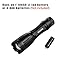 TANSOREN® 900 Lumens Ultra Bright LED Handheld Flashlight Zoomable Tactical Waterproof Black