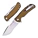 TANGRAM Folding Pocket Knife ACUTO440 Tanto Sharp Blade Liner Lock Brown G10 Handle Flipper Knife,Kim Ning Rumble TG4001A2