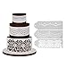 Whitelotous Plastic Cake Cookie Fondant Side Baking Stencil Wedding Decor Mold Tool (Type D)