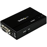 StarTech.com High Resolution VGA to Composite (RCA) or S-Video Converter - PC to TV Video Adapter - 1600x1200 RGB to TV