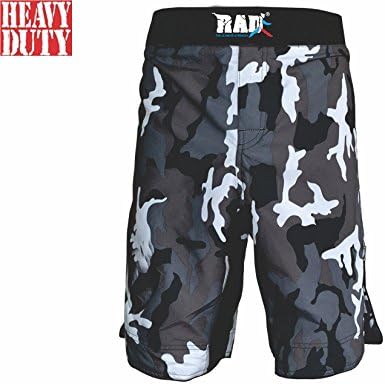 RAD Ultimate Strength RAD MMA Fight Shorts Grappling Short Kick Boxing Cage Fighting Shorts White Camouflage