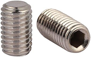 20pcs/lot M8(8mm) A2 Stainless Steel Flat Point Grub Hex Socket Set Screws Metric DIN913 (M8 x 16mm)