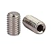 Junter 100pcs M2.5 x 3mm Flat Point Grub Hex Socket Set Screws Metric A2 Stainless Steel DIN913