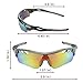 DUCO POLARIZED Sports Sunglasses UV400 Protection Cycling Glasses With 5 Interchangeable Lenses for Cycling, Baseball ,Fishing， Ski Running ，Golf 0025