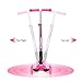 ChromeWheels Scooters for Kids, Deluxe Kick Scooter Foldable 4 Adjustable Height 150lb Weight Limit 3 Wheel, Lean to Steer LED Light Up Wheels, Best Gifts for Girls Boys Age 3-12 Year Old, Pink