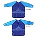 NUOLUX Painting Apron Kids Waterproof Long-sleeved Art Smock Toddler (Blue)