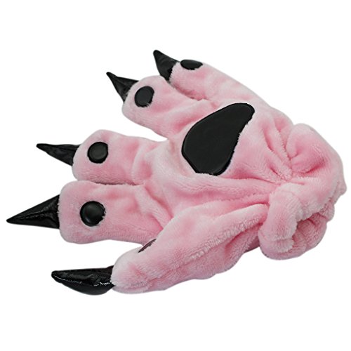 Landove Cosplay Animal Paw Claw Cute Plush Fancy Party Panda Bear Cartoon Hand Gloves
