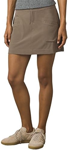 prAna Lena Skort Skorts, Mud, Size 8 