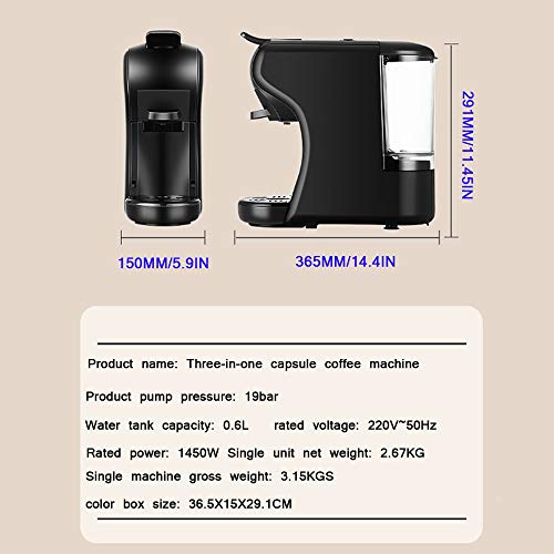 N / C Kapsel-Kaffeemaschine, automatische automatische tragbare Pod-Kaffeemaschine für zu Hause, Extraktion bei… – Bild 3