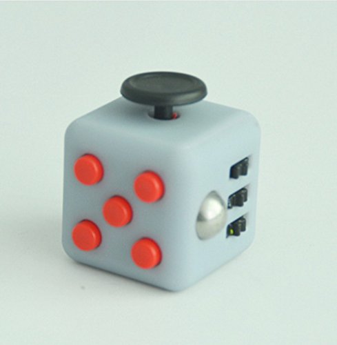 Red Gray Fidget Cube Squeeze Fun Anxiety and Stress Juguet Reliever Anxiety Gifts For Girl Boys Children Adults Fidgetcube Desk Spin Toys