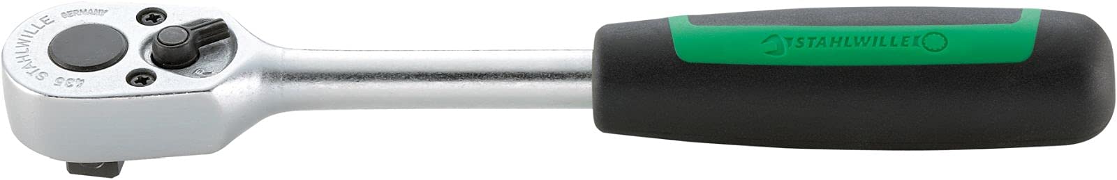 Stahlwille 435-2K 435" Reversible Ratchet with 30 Teeth, Silver, 193 mm