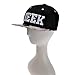 ZLYC Women Geek Word Embroidered Floral Flat Bill Snapback Hat Adjustable Baseball Cap, White