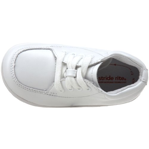 Stride Rite SRTech Grayson Bootie (Infant/Toddler),White Leather,3 XW US Infant