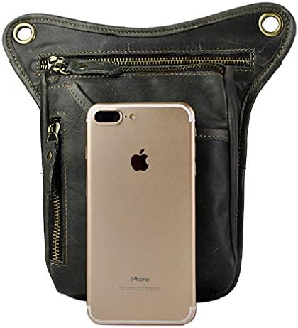 Black outdoor leg bag with multiple compartments, ideal for day trips, priced at $31.58 as of August 9, 2023.