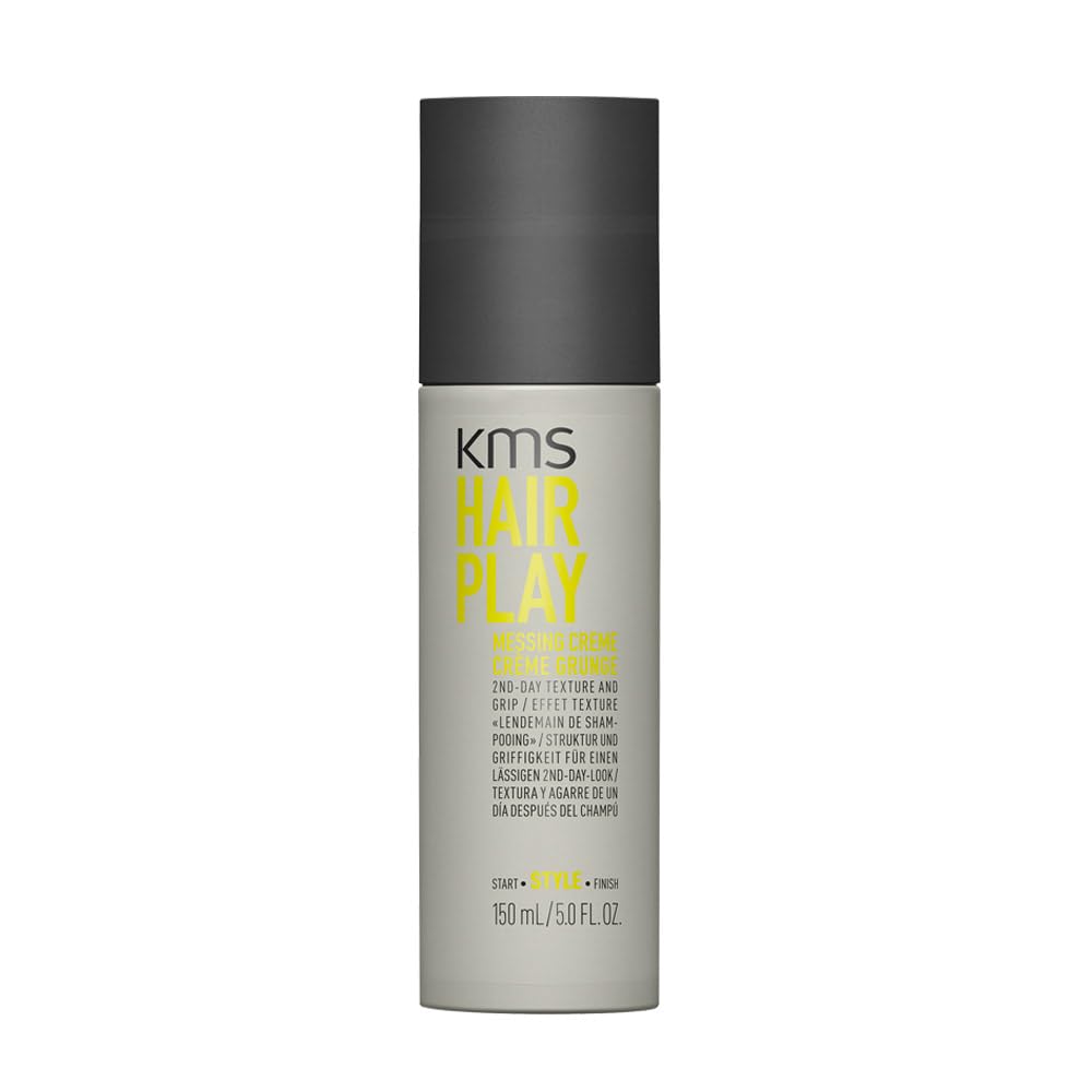 KMS HairPlay Messing Cream, For All Hair Types, Piecey Texture & Definition, Vegan & PETA Approved, 150ml