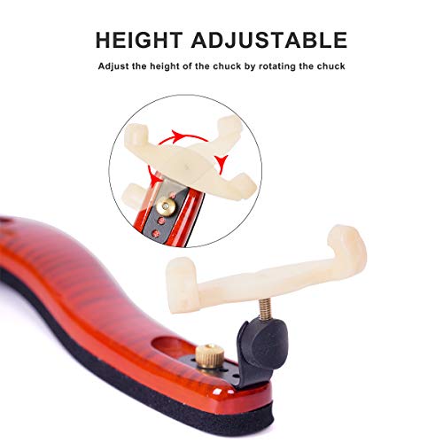 Violin Shoulder Rest Adjustable 4/4 3/4 Size Viola Shoulder Rest 13 14
