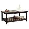 Signature Design by Ashley - Mestler Rustic Coffee Table w/ Fixed Multi-Colored Shelf, Brown 41t8EG9EWtL