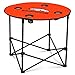 NFL Logo Brands Denver Broncos Collapsible Round Table with 4 Cup Holders and Carry Bag, Team Color