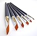 Professional Art Supplies -Beautiful Quality Artist Paint Brushes Set 6 Filbert Golden Nylon Bristles-Oil Painting WaterColour Acrylic Gouache Ceramics Face PaintingQuality BestArtist Materials