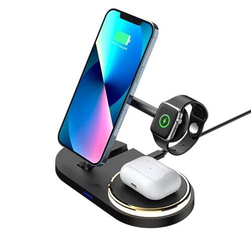 3 en 1 Cargador inalámbrico Plegable Base De Carga rapida Wireless Charger
