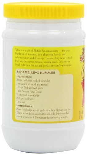 Sesame King Tahini Light Roast, 16-Ounce (Pack of 4)