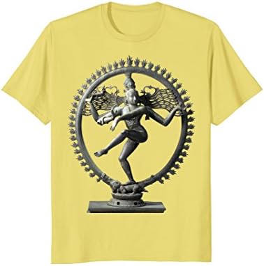 Mens Hindu Nataraja Shiva Statue the lord of dance India 2XL Lemon
