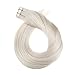 Ugeat 16Inch Tape in Remy Human Hair Extensions Seamless Skin Weft Tape on Real Human Hair Extensions #60 Platinum Blonde Tape on Hair 20Pcs 50Gram