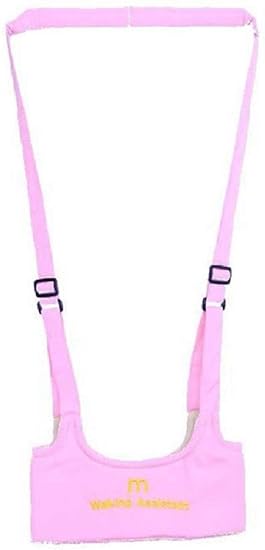 E-SHOPY MART Baby Safety Harness Walking Assistant Belt for Baby, Adjustable Shoulder & Dual Foam Chest Support (Pink)