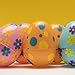 Kicko Printed Pastel Plastic Surprise Eggs - 3 Inches Assorted Colorful Eggs with Pattern - 1 Dozen - Party Bag Stuffer, Rewards - Cool and Fun Reusable Eggs