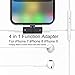 Alquar Audio Adapter Splitter, Compatible with iPhone 7/8 Plus iPhone X & iPad, Supports iOS 11 and Updated Version, Listen to Music Phone Call and Charging at The Sametime