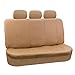 FH-PU001115 Classic PU Leather Car Seat Covers Solid Tan color
