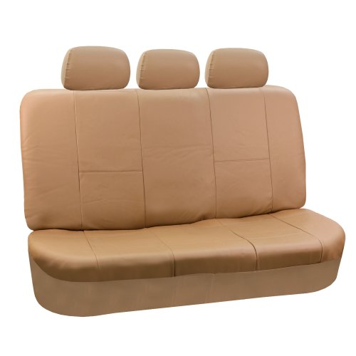 FHPU001115 Classic PU Leather Car Seat Covers Solid Tan color Buy