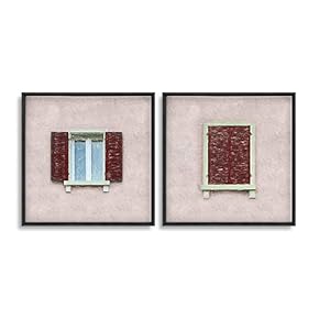 Framed Canvas Wall Art for Living Room, Bedroom Window Theme Canvas Prints for Home Decoration Ready to Hang - 16"x16"x2 Panels