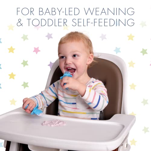 Nooli First SelfFeeding Utensils USAMade, BPAFree Spoon & Fork Set for Babies & Toddlers Ages