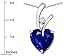 Star K Sterling Silver Heart Shape 8mm Pendant