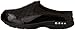 Easy Spirit womens Traveltime12 Mule, Black/Silver Patent, 7.5 US