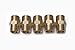 LTWFITTING Brass Pipe Hex Nipple Fitting 1/2 x 1/2 Inch Male Pipe NPT MNPT MPT Air Fuel Water(Pack of 5)