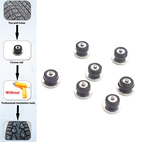 Lannmart Car Tires Studs Spikes Wheel Snow Chains for Car Vehicle Truck Motorcycle Tires Winter Universal - Thumbnail 2