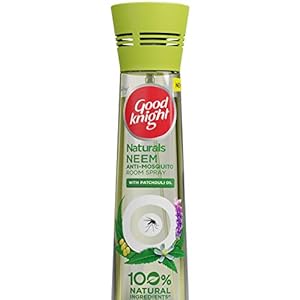 Goodknight Naturals Neem Anti Mosquito Room Spray – 150 ml, with 100% Natural Active Ingredients (Safe for Kids and…