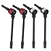 RC Car 4Pcs Drive Shaft, Metal Dog Bone CVD Drive Shaft for SCX10 RC Crawler RC Car Part Spare Parts Accessories Component