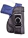 OUTBAGS LOB3S-SHIELD Black Genuine Leather IWB Conceal Carry Gun Holster for Smith & Wesson M&P SHIELD 9mm / 40 S&W. Handcrafted in USA.